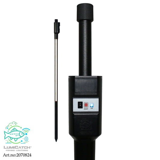 LumiCatch Support outdoor light for fishing, enhancing visibility and safety at night, USB-C rechargeable, adjustable dimming.